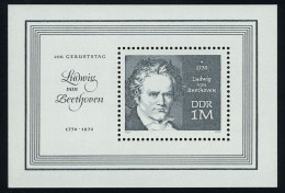 Block 33 Ludwig Van Beethoven 1970, Postfrisch - Ongebruikt