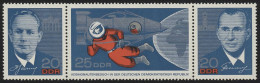 1138-1140 Kosmonauten 1965, Zusammendruck, Postfrisch ** - Nuevos