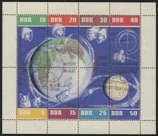 926-933 Weltraumflug-Kleinbogen: Allseitig Durchgezähnt, ESSt Berlin 28.12.1962 - Used Stamps