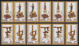 2534-2537 Optisches Museum Carl Zeiss Und Mikroskope, 16 ZD + 4 Ezm, Set ** - Zusammendrucke