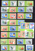 1059-1073 Aus Block 19, 15 Jahre DDR - 14 Zusammendrucke + 1 Ezm, Set ** - Zusammendrucke