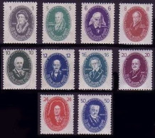 261-270 Akademie Von 1950, 10 Werte - Kompletter Satz ** - Unused Stamps