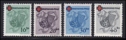 42-45A RLPfalz Rotes Kreuz, Satz Gezähnt ** Postfrisch - Rheinland-Pfalz