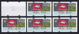 9 Empfangen - 6 ATM 45-450 Cent 2017, Tastensatz TS 1, DRUCKTEILAUSFALL + Nr. ** - Timbres De Distributeurs [ATM]