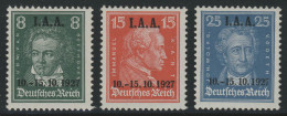 407-409 IAA Berlin 1927 - Satz ** Postfrisch - Ongebruikt