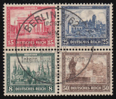 446-449 Herzstück Aus Block 1 SSt Berlin IPOSTA 14.9.30, Geprüft Schlegel BPP - Oblitérés