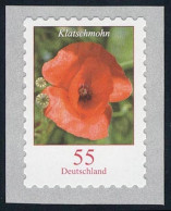 2477 Blumen 55 Cent Sk HELLGRÜN Aus 5000-Rolle Mit UNGERADER Nummer ** - Rollenmarken