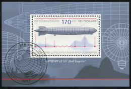 Block 69 Tag Der Briefmarke 2007 - Zeppelin, ESSt Berlin - Oblitérés