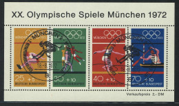 Block 8 Olympiade München - Sportarten 1972 Mit ESSt München - Oblitérés