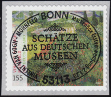 3519 Vincent Van Gogh: Gemälde Mohnfeld, Selbstklebend Aus Rolle, EV-O Bonn - Used Stamps