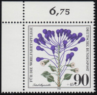 1062 Ackerwildkräuter Hyazinthe 90+45 Pf ** Ecke O.l. - Unused Stamps