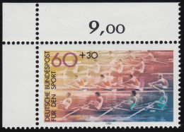 1094 Sporthilfe 60+30 Pf Rudern ** Ecke O.l. - Unused Stamps