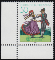 1096 Europa Schwarzwälder Tracht 50 Pf ** Ecke U.l. - Unused Stamps