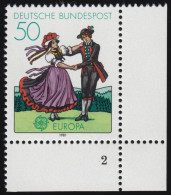 1096 Europa Schwarzwälder Tracht 50 Pf ** FN2 - Unused Stamps
