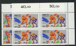 836-837 Sporthilfe 1989, Volleyball / Feldhockey - E-Vbl O.r. Satz ** - Unused Stamps