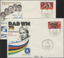 Sporthilfe Berlin 567-568 Zwei Offizielle FDCs 1978 - Fechten Und Radrennen - Sonstige & Ohne Zuordnung