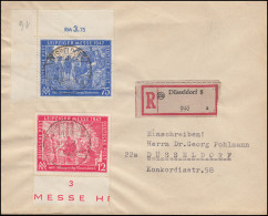 Gemeinschaft 965-966 Leipziger Herbstmesse Auf Orts-R-Brief DÜSSELDORF 21.10.47 - Autres & Non Classés
