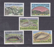 Jeux Olympiques - St Tomé & Principe - Yvert 598 / 602 ** - Stades Olympiques - Valeur 12,50 Euros - Sao Tome And Principe