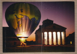 PHOTOGRAPHIE AVIATION AEROSTATION MONTGOLFIERE - TB PLAN Au Départ Au Crépuscule - Balloons