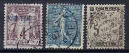 FRANCE Levant Ca.1881-1907: Lot D'obl. Avec B à TB Obl. CAD "Port Saïd (Egypte)" - Usati