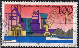 RFA Poste Obl Yv:1390 Mi:1558 Rhein-Ruhr Hafen Duisburg (Beau Cachet Rond) (Thème) - Bateaux