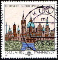 RFA Poste Obl Yv:1323 Mi:1491 750 Jahre Hannover (Beau Cachet Rond) (Thème) - Kerken En Kathedralen