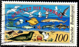 RFA Poste Obl Yv:1286 Mi:1454 Schützt Die Nordsee (Lign.Ondulées) (Thème) - Umweltschutz Und Klima