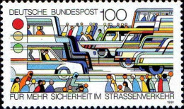 RFA Poste N** Yv:1382 Mi:1554 Für Mehr Sicherheit Im Strassenverkehr (Thème) - Accidents & Sécurité Routière