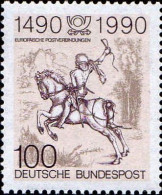 RFA Poste N** Yv:1277 Mi:1445 Europäische Postverbindungen 1490 (Thème) - Caballos