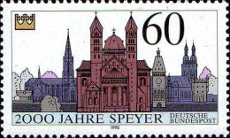 RFA Poste N** Yv:1276 Mi:1444 2000 Jahre Speyer (Thème) - Churches & Cathedrals