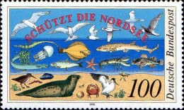 RFA Poste N** Yv:1286 Mi:1454 Schützt Die Nordsee (Thème) - Protección Del Medio Ambiente Y Del Clima