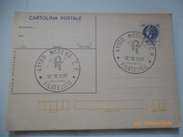 Cartolina Postale "Lire 100" Annulli Filiatelici Modena 1977 - 1971-80: Marcofilie