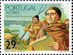 Açores Poste N** Yv:393/394 Implantation Des 1er Colons Aux Açores - Açores