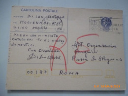 Cartolina Postale Viaggiata  Da Foggia  A Roma "ORGANIZZAZIONE BAGNINI" 1977 - 1971-80: Marcophilie