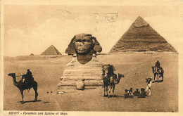 CPA Egypte - Le Caire - Pyramides Et Sphinx - Kairo