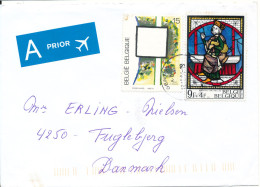 Belgium Cover Sent To Denmark 13-10-2004 Topic Stamps - Brieven En Documenten