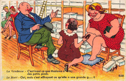 HUMOUR - C'est Inouï Ce Que Madame A Des Petits Pieds.... - Colorisé - Carte Postale Ancienne - Humour