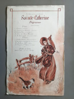 Sanguine En L'honneur Et Pour La Fète De Sainte Catherine Programme - Sonstige & Ohne Zuordnung