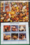 Guinea Bissau 2004 Seemuscheln Mi 2794/99** Klbg + Block 468** - Guinée-Bissau