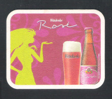 Bierviltje - Sous-bock - Bierdeckel  :  WITTEKERKE - ROSE   (B 848) - Portavasos