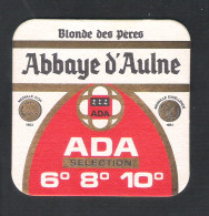 Bierviltje - Sous-bock - Bierdeckel  ABBAYE D'AULNE - BLONDE DES PERES - ADA  6°  8°  10 °  (B 849) - Portavasos