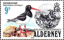 Aldeney-Aurigny Poste N** Yv: 13/17 Oiseaux - Alderney