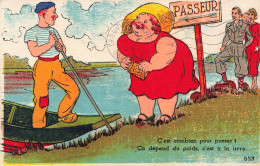 HUMOUR - C'est Combien Pour Passer? - Colorisé - Carte Postale Ancienne - Humor