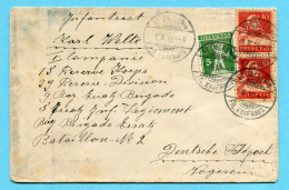 Brief Von St. Gallen An Karl Welte - Deutsche Feldpost - Vogesen - Briefe U. Dokumente