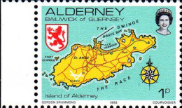 Aldeney-Aurigny Poste N** Yv:  1/12 Série Courante Bord De Feuille - Alderney