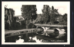 AK Menden I. Westf., Hönnebrücke  - Menden