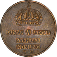 Monnaie, Suède, Gustaf VI, 2 Öre, 1958, TTB, Bronze, KM:821 - Suède