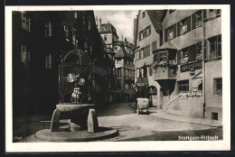 AK Stuttgart, Brunnen In Der Altstadt  - Stuttgart