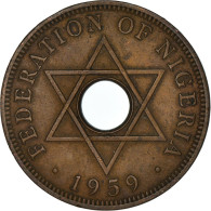 Monnaie, Nigéria, Elizabeth II, Penny, 1959, TTB, Bronze, KM:2 - Nigeria