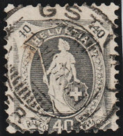 Heimat BE GSTAAD 907-07-03 Vollstempel Auf Stehende Helvetia SBK#89B - Used Stamps